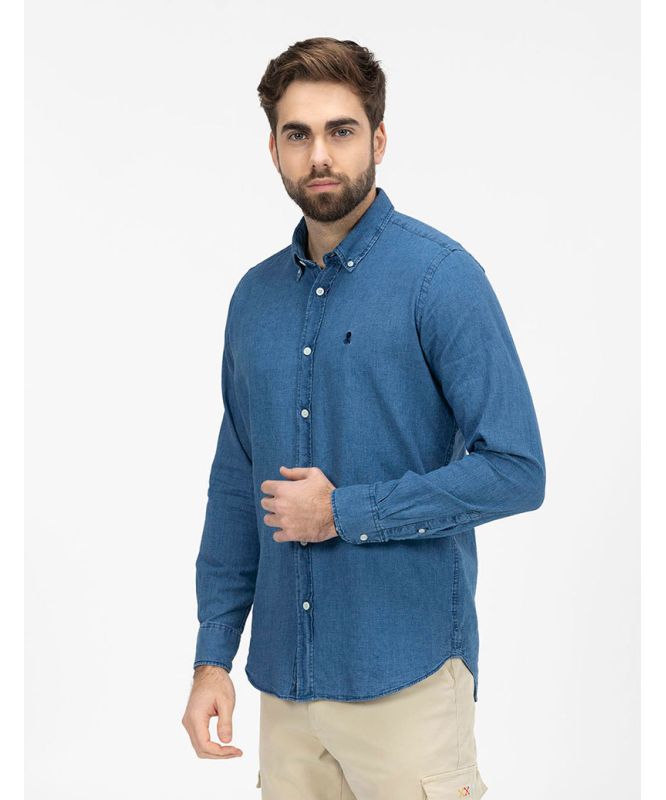 Camisa EL PULPO Denim Micro Cashmere