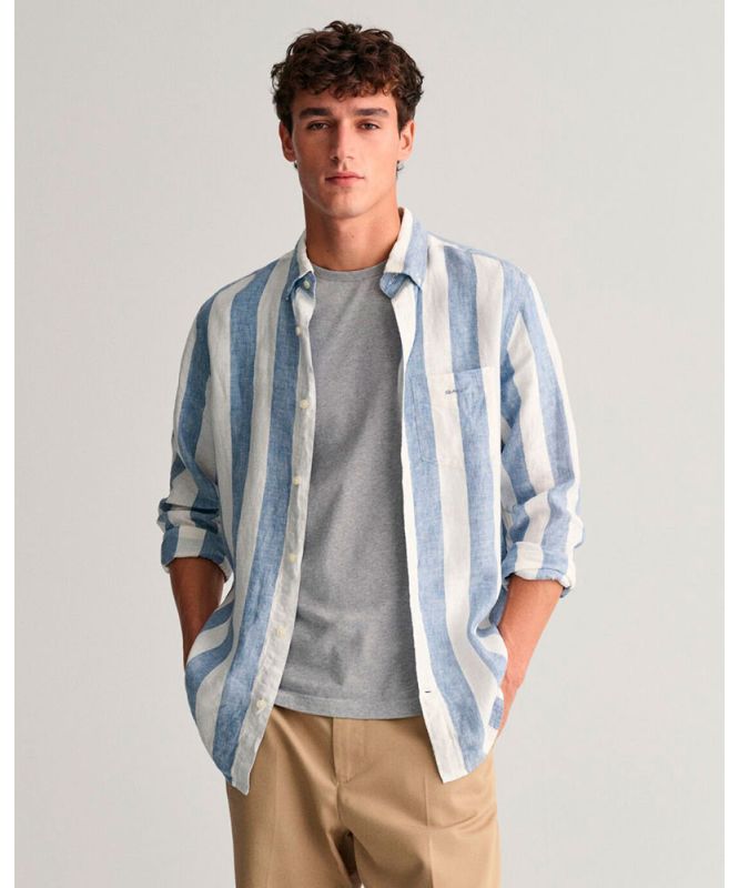 Camisa GANT Reg Bold Stripe Linen | Adam's León