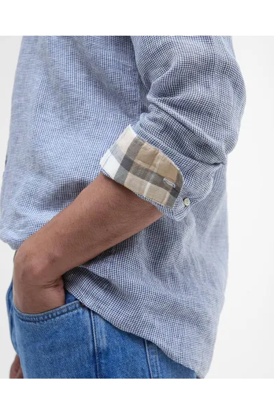 Camisa Barbour Linton Tailored Navy 2