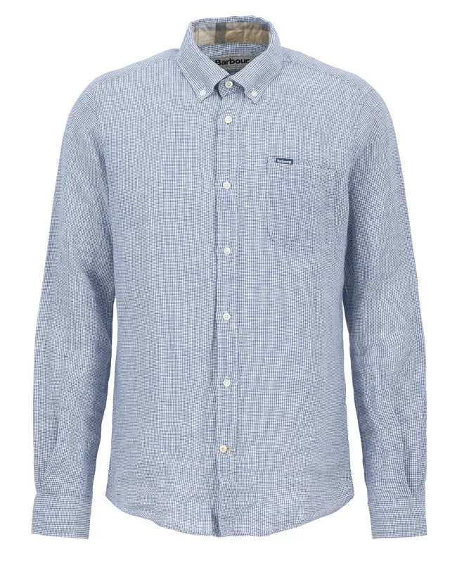 Camisa Barbour Linton Tailored Navy