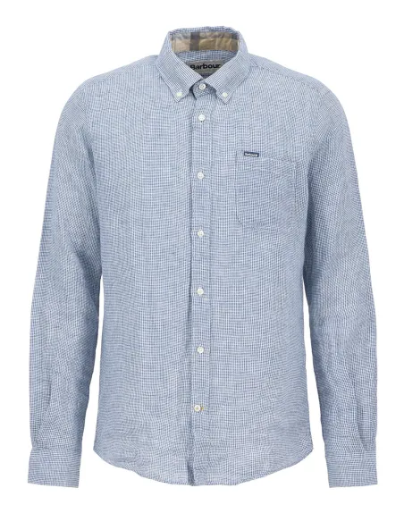 Camisa Barbour Linton Tailored Navy