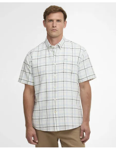 Camisa Barbour Glover Linen Blend Manga Corta