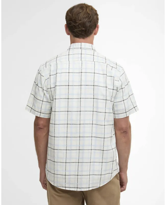 Camisa Barbour Glover Linen Blend Manga Corta