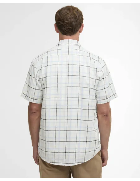Camisa Barbour Glover Linen Blend Manga Corta
