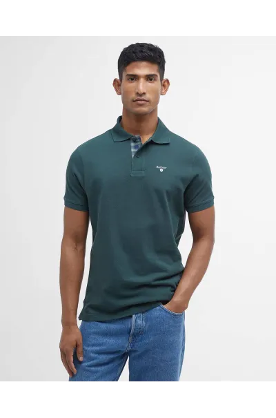 Polo Barbour Tartan Pique Green