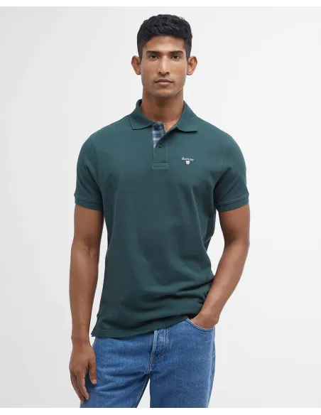 Polo Barbour Tartan Pique Green