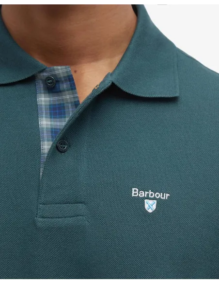 Polo Barbour Tartan Pique Green